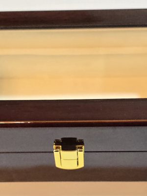 Luxurious Wooden Red Walnut Box Transparent Cover 1/8 Kilo